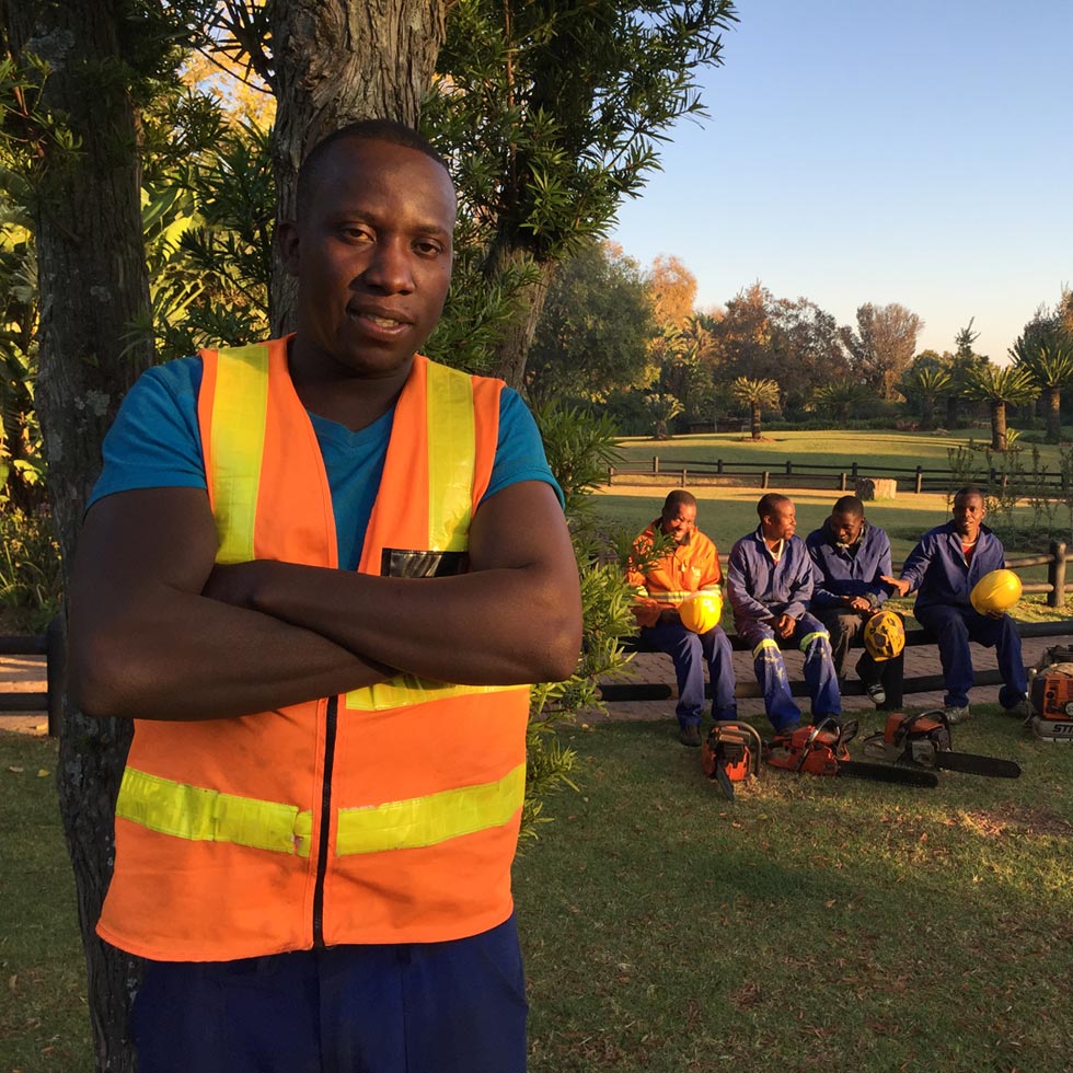 Lawrance Sakadzo, Owner of T & L Tree Fellers in Pretoria